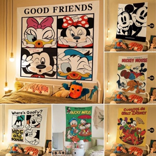 Vintage Mickey fundo tapeçaria foto decoração tapeçaria bonito crianças quarto quarto remodelado cabeceira parede cobrindo Kain gantung
