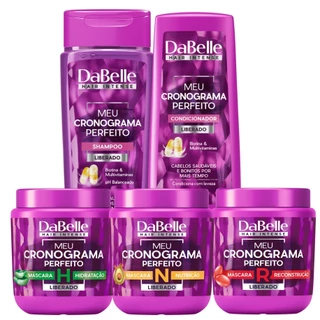 Dabelle Shampoo Condicionador 425ml Cronograma Perfeito Máscaras Hidratação Nutrição Reconstrução