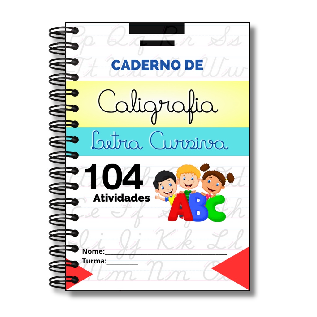 Caderno De Caligrafia Infantil Com 104 Atividades Para Praticar