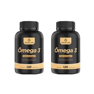 Kit Com 2x Ômega 3 - 120 Cápsulas - Gold Lab