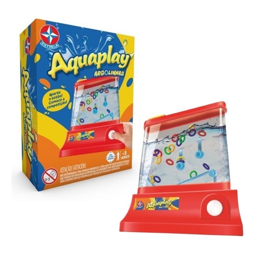 Water Mini Game Aquaplay Brinquedo Lança Argolas Água Plastico (Dinossauro  1)