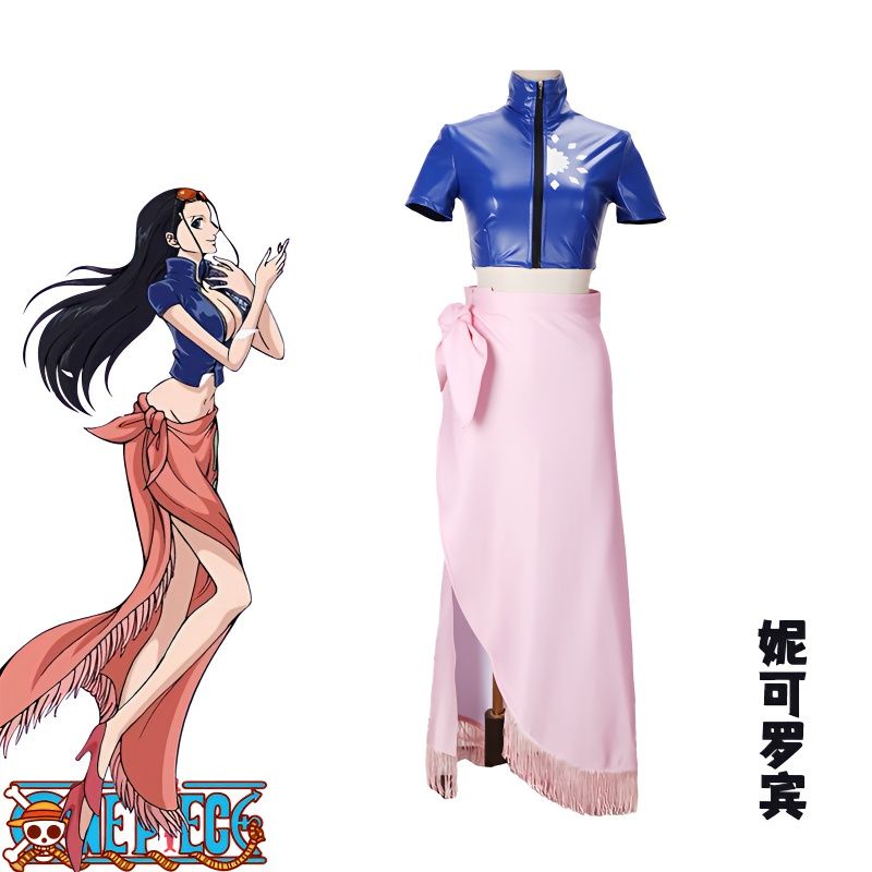 One Piece Nico Robin Cosplay Traje De Vestido De Kimono Carnaval ...