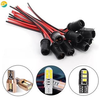 1/3/5Pcs T10 W5W Soquete Para Lâmpada De Cunha Carro Borracha Suporte De Motocicleta Acessórios Barcos De Caminhão