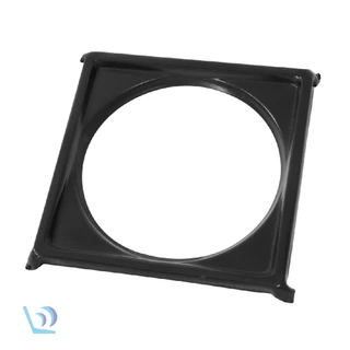 Porta Grelha Ralo Click 10x10 Suporte Preto Fosco Inox