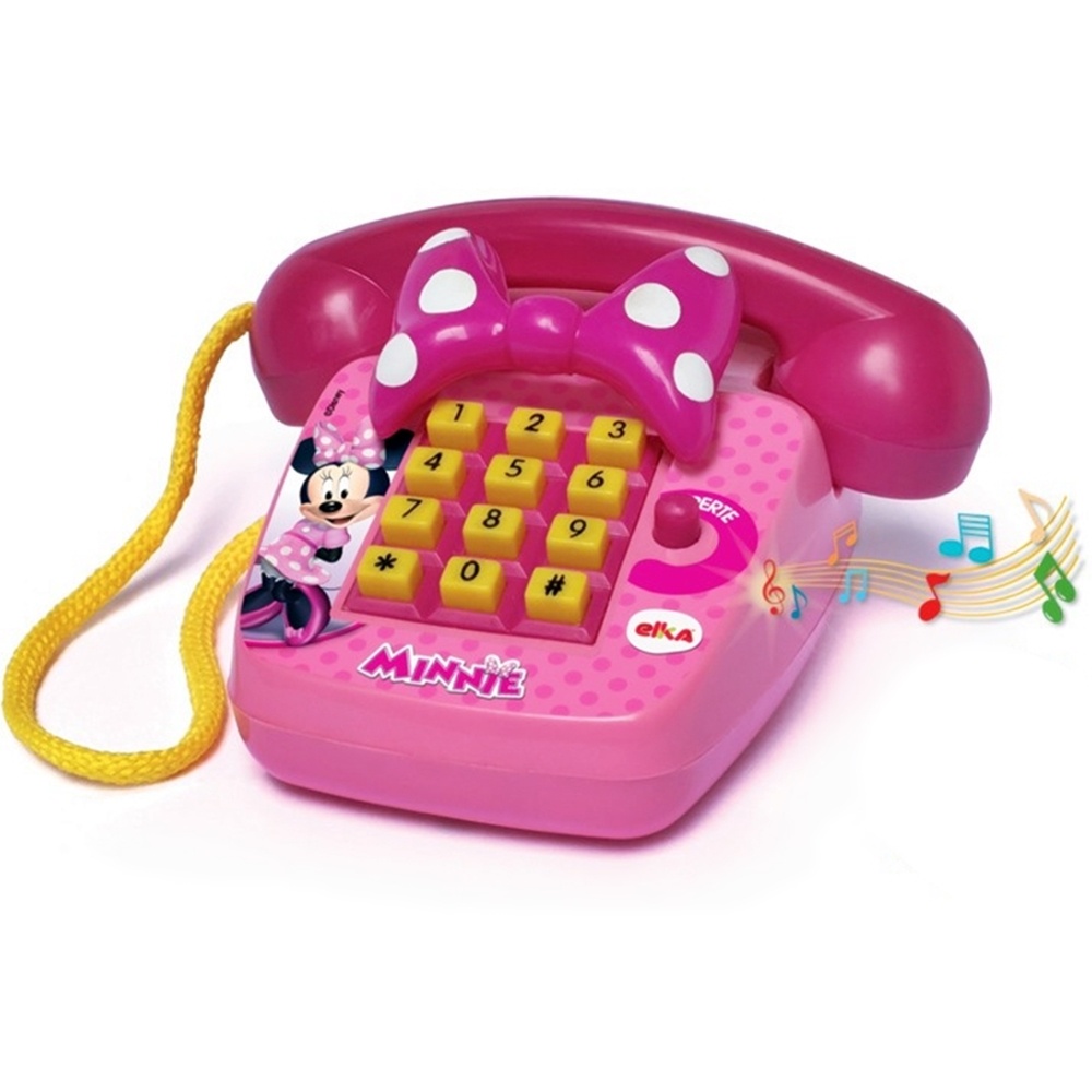 Brinquedo Telefone Minnie Infantil Musical Foninho Sonoro Minnie Com ...