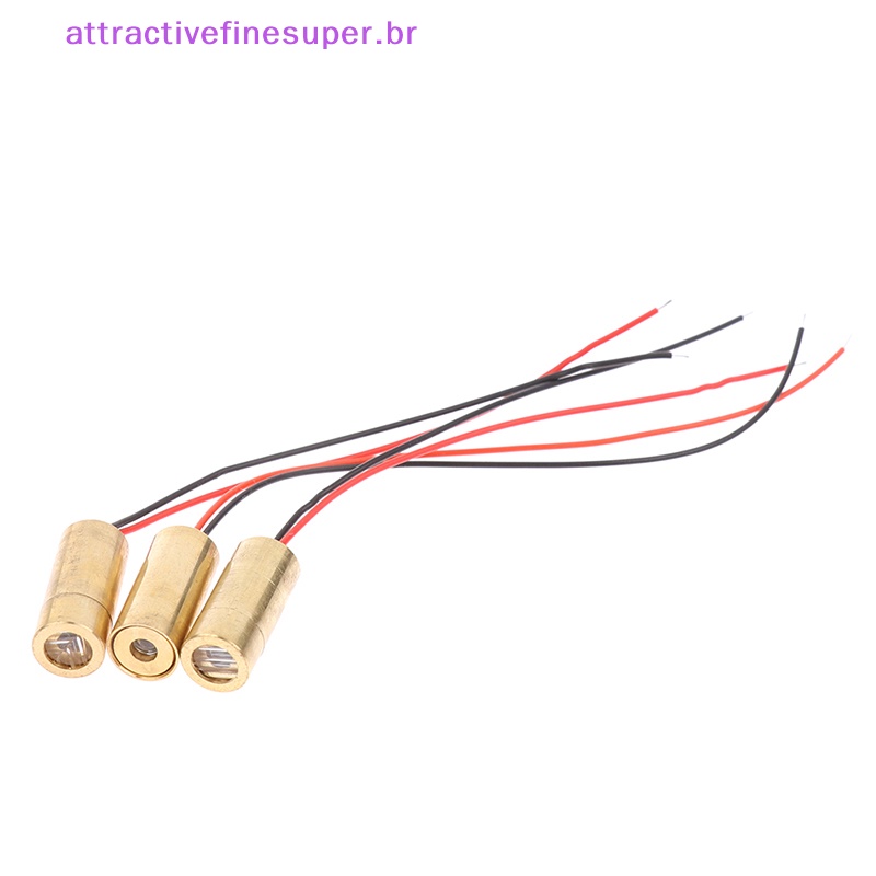 AFS Cabeçote Laser De Cobre 650nm 9mm 3V 50mW Módulo De Diodo Cruzado Vermelho HOT