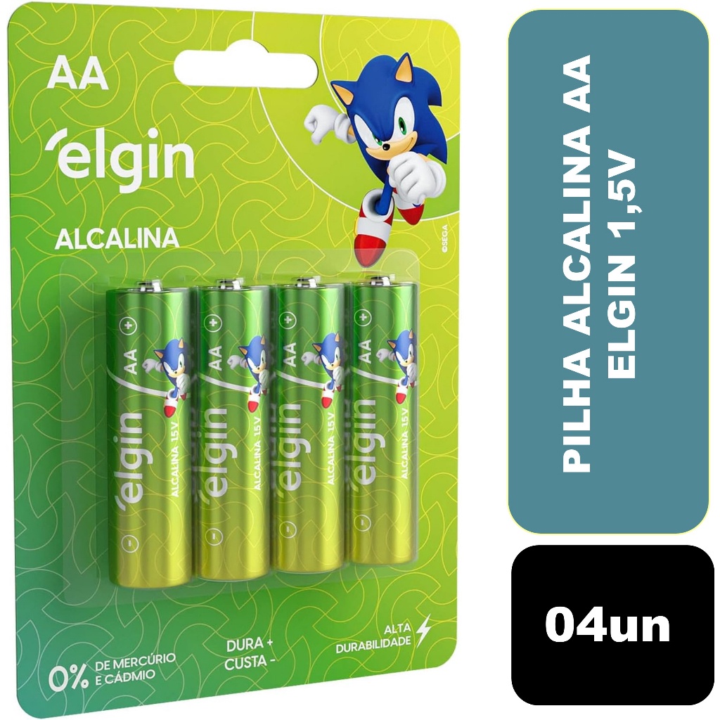 Pilhas Alcalinas AAA Elgin