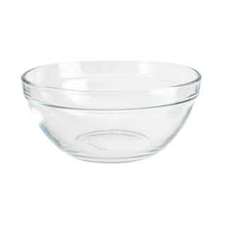 Kit 2 Tigela Bowl De Vidro Redonda Sobremesa Saladeira Fruta Travessa 350ml