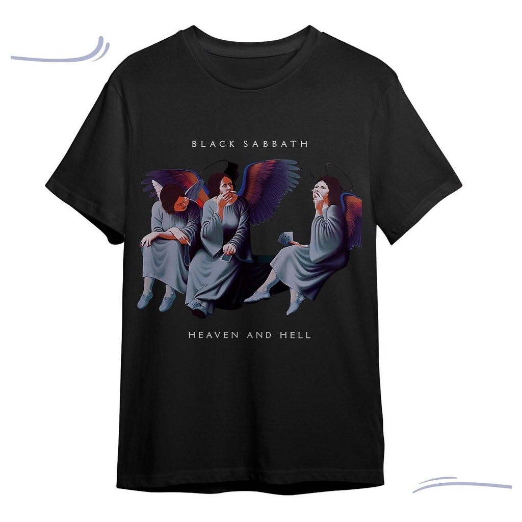 Camiseta Black Sabbath Banda Heaven And Hell Album Rock Roll 100
