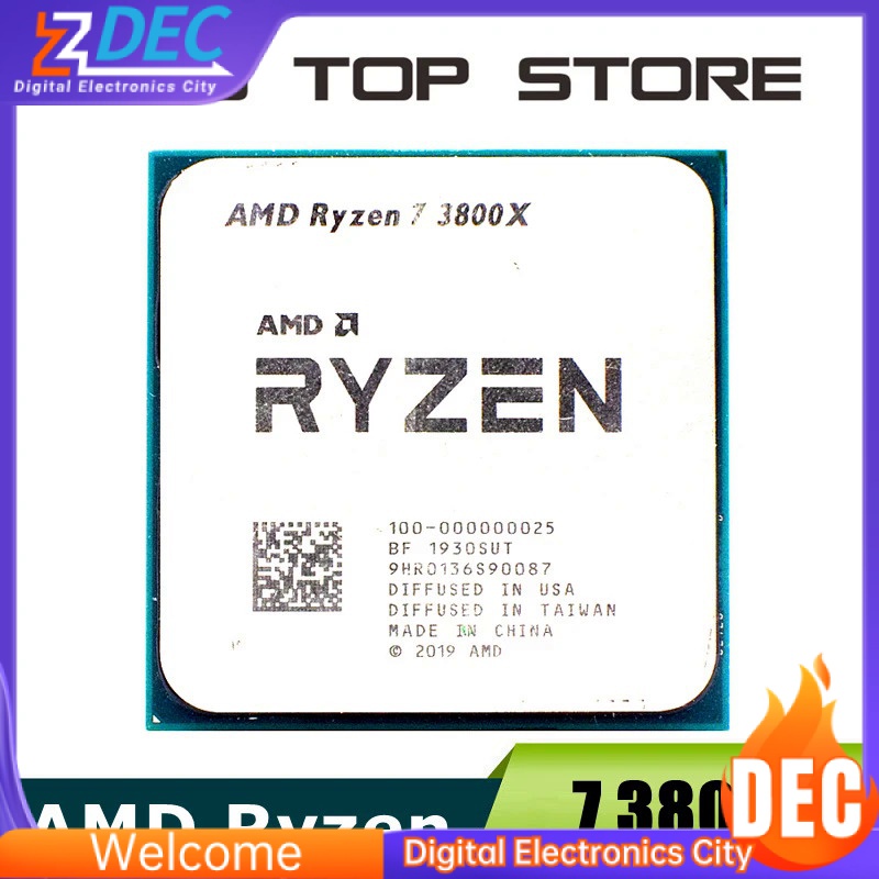 Processador AMD Ryzen CPU 7 R7 3800X 3,9 GHz 8 núcleos Dezesseis Thread 7NM L3 = 32M 100-00000002. 5 soquetes AM4
