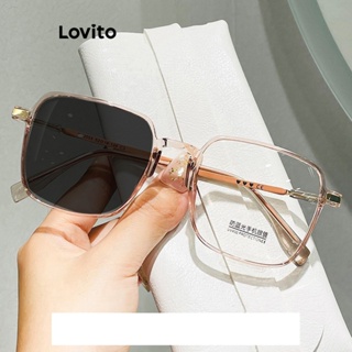 Lovito Óculos Casuais Simples Fotocromáticos Com Moldura Grande Caixa Para Mulheres LFA10730