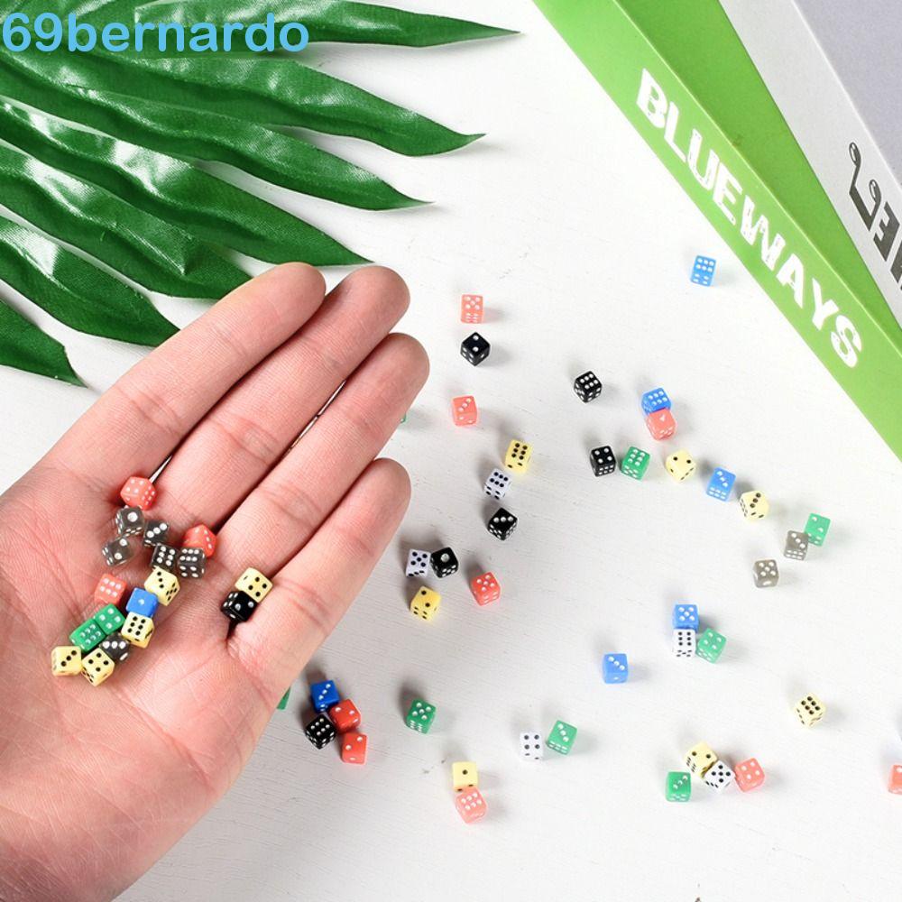 BERNARDO Mini Dados , 5mm Acrílico 5mm 5mm , D6 6 Lados 5 Cores Plásticos Party Jogo Digital De