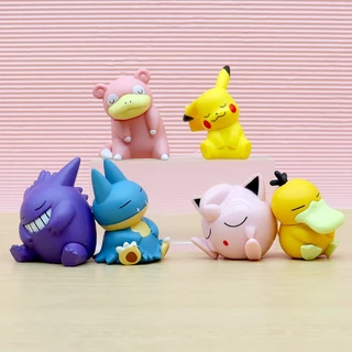 Anime Pokemon Doll Sleep Figura Ação Piplup Rowlet Munchlax Gengar Toy Halloween Decoração Presente Para Crianças