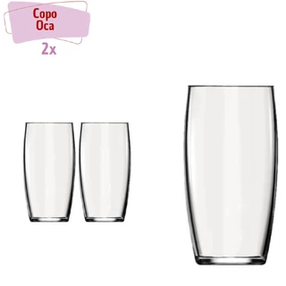 Copo de vidro Oca 300ml Vidro Resistente Suco Agua Nadi 2 UN