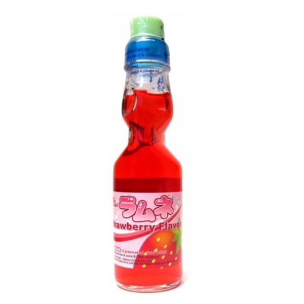 Refrigerante Japônes Ramune Strawberry Morango 200ml