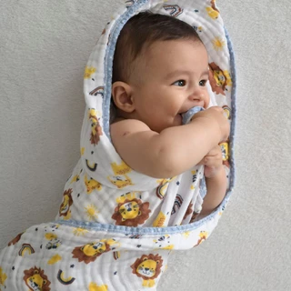 Toalha de Banho Bebê Soft 2 Camadas de Fralda Bublim em Oferta na Shopee