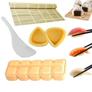 Kit Esteira + Forma Para Oniguiri + Niguirizushi Onigiri Kata Bolinho De Arroz molde Sushi + Colher de Arroz