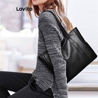 Lovito Bolsa De Ombro Pequena Casual Simples De Alta Capacidade Para Mulheres LCS04183