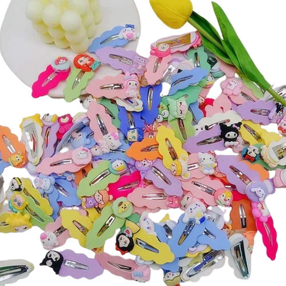 kit 10 Presilha Nuvens Tic Tac para cabelo variado infantil | Shopee Brasil
