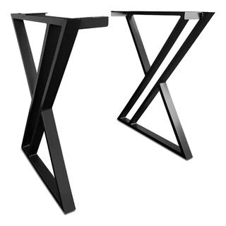 Pé de Mesa Estilo Industrial Moderna - 2 Peças - 90x60