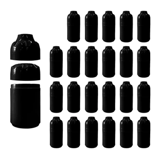Porta Garrafa Térmico 3 em 1 Long Neck Litrinho e Lata Plástico Resistente Cores Kit 24pçs