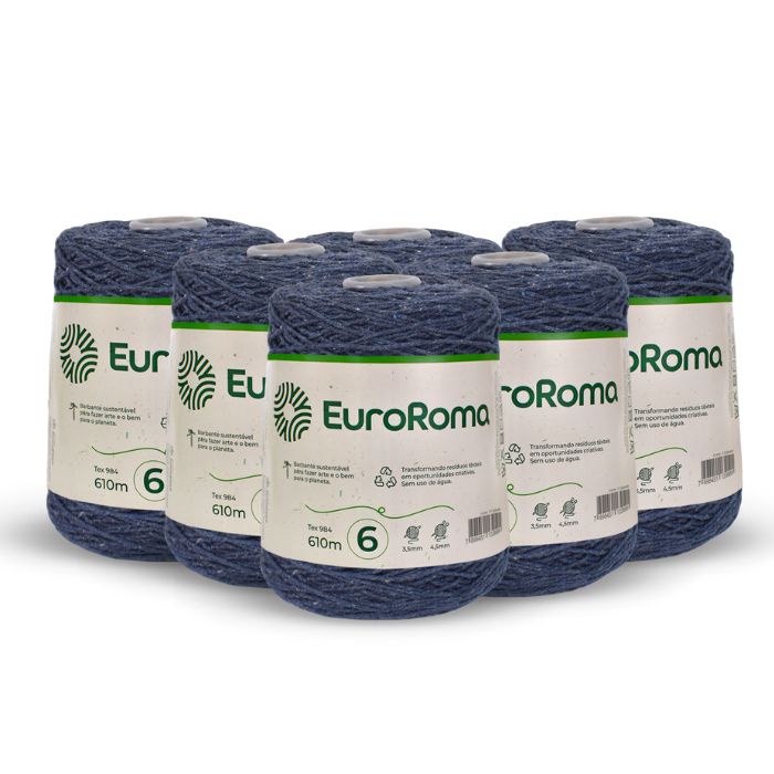 Barbante EuroRoma 600g N6 Kit 6 Unidades | Shopee Brasil