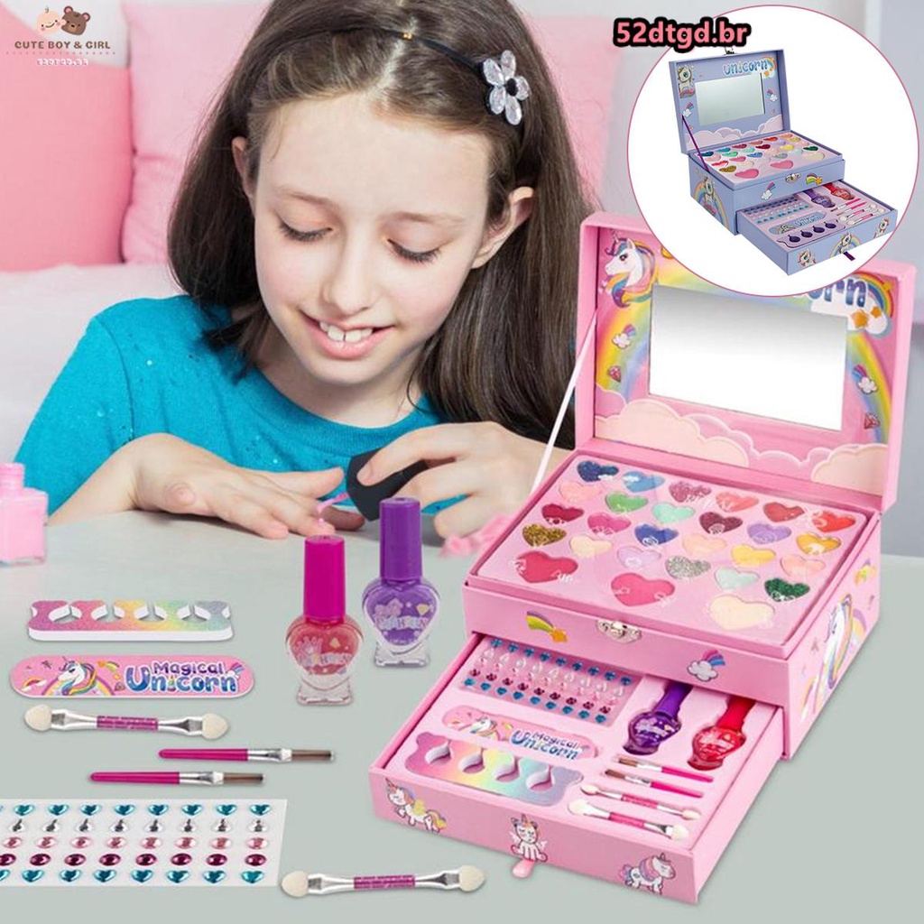 Girls' Disney Princesas Fingir Jogar Brinquedos, Make Up Kit