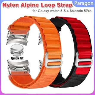 Pulseira De Nylon Quick Fit Band Adequado Para Relógio Samsung Galaxy 6 Classic 43 47mm Watch 6 5 4 44 40mm 5 Pro 45mm