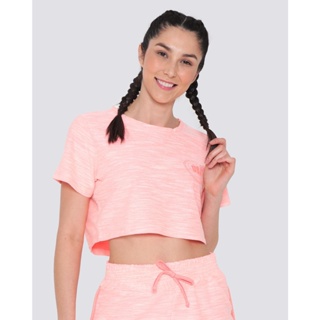 Blusa Feminina Cropped Moletinho Rajada Rosa Claro