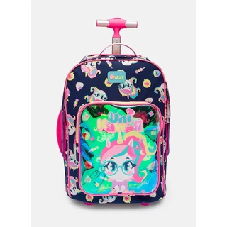 Mochila com Rodinha Menina Unicórnio Kawaii - Puket
