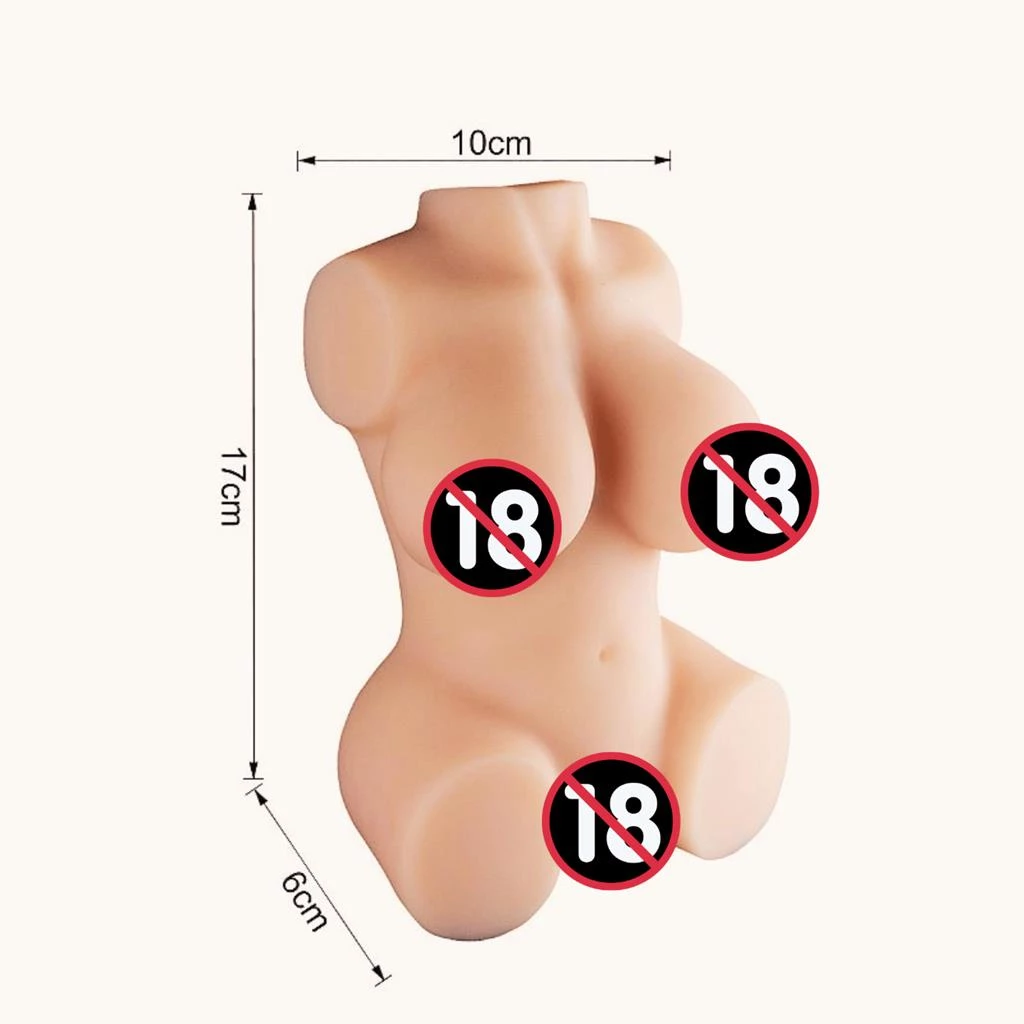 Masturbador Realista Cyberskin en Forma de Medio Cuerpo Crazy Cód: MA217P