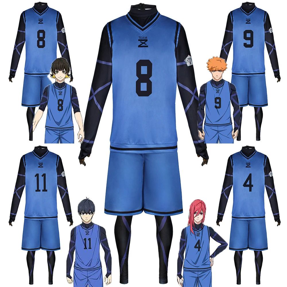 Traje De Cosplay Blue Lock Bachira Meguru, Camisa De Futebol