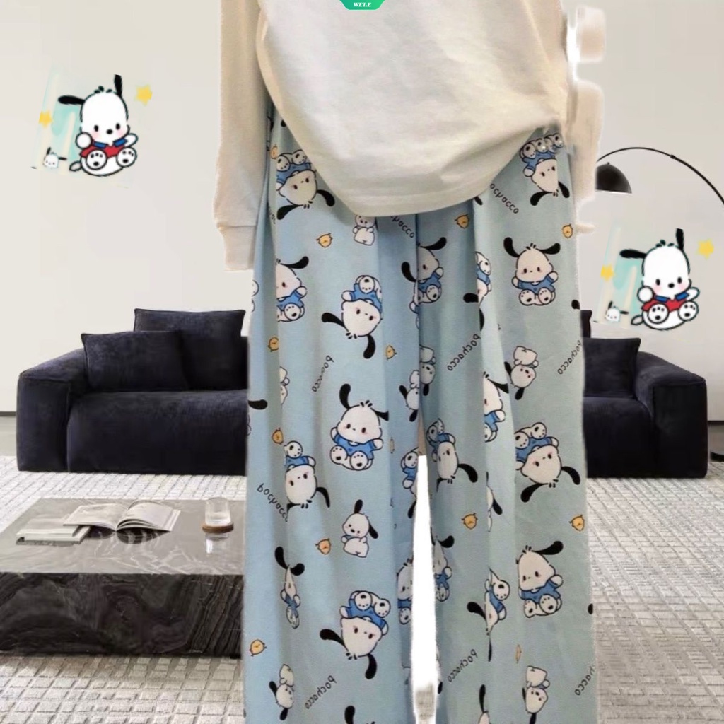 Kawaii Simples ocasional Calça Feminina