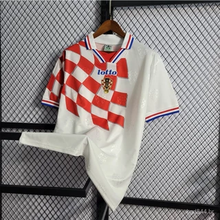 1998 Retro Croácia Home PROSINECKI Futebol Clássico Camisa T-Shirt