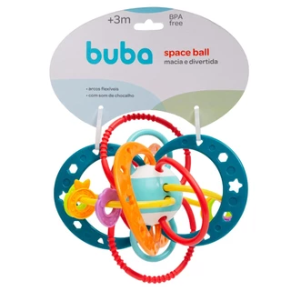 Space Ball Chocalho E Mordedor Brinquedo Bebê 15297 Buba