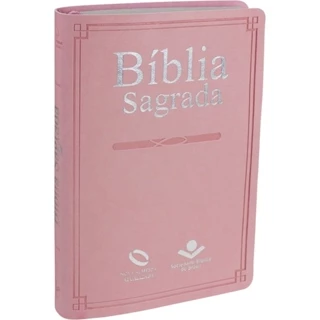 Bíblia Sagrada | Nova Almeida Atualizada | Capa Luxo Rosa em Oferta na Shopee
