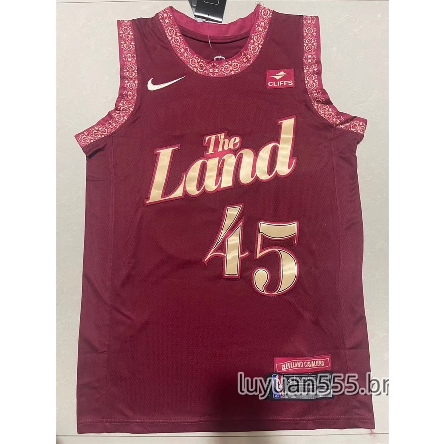 2023-24 season Camisa Cleveland Cavaliers Donovan Mitchell #45 Wine Swingman Jersey City Edition De Basquetebol