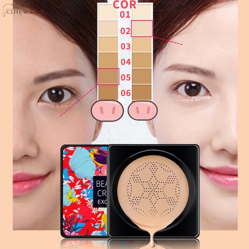 BB Cream/Base/Corretivo com Esponja com Formato de Cogumelo / Base ...
