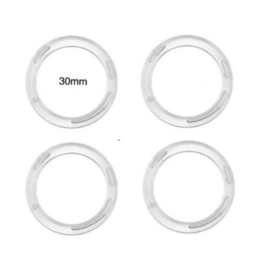 100 Argola acrílica n°30 para porta guardanapo (100 unidades) artesanato crochê porta Guardanapo-Promoçao