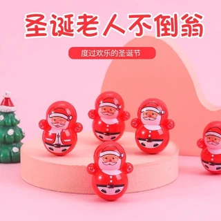 Desenho Animado Tumbler Toy Santa Funny Desktop fidget Swing Relief Stress Kids's Birthday Gift Presentes De Natal Para Crianças