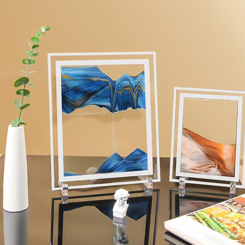 Pintura Glitter de Vidro Pintura Sala de Estar Decorações Decorações Home Decorações Descompressão Decorações 3d Ampulheta Tridimensional 2R9X