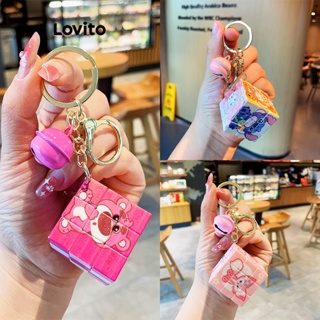 Lovito Acessórios De Bolsa De Sino Colorblock Bonitos Dos Desenhos Animados Para Mulheres LFA11665