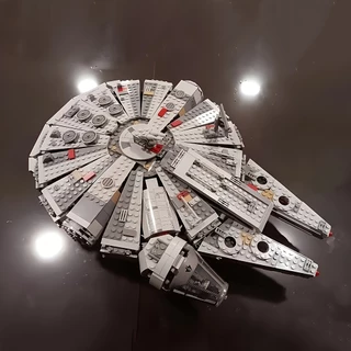 Plano Estrela Millennium Falcon Razor Poe Poe's X-Wing Fighter AT Walker Building Block Set Kids Modelos MOC Brinquedos Presentes