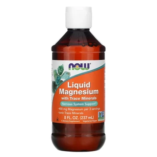 Magnésio Líquido Now Foods Traço Mineral 237ml Importado