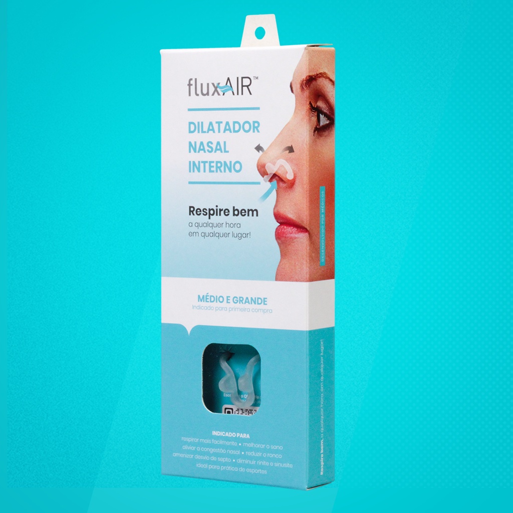 Dilatador nasal interno Flux air Respire melhor C/1 unidade | Shopee Brasil