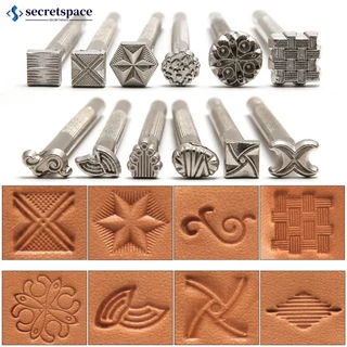 SECRETSPACE Kit De Estampagem De Couro Selos De Cerâmica De Faça-Você-Mesmo Cera H6P5