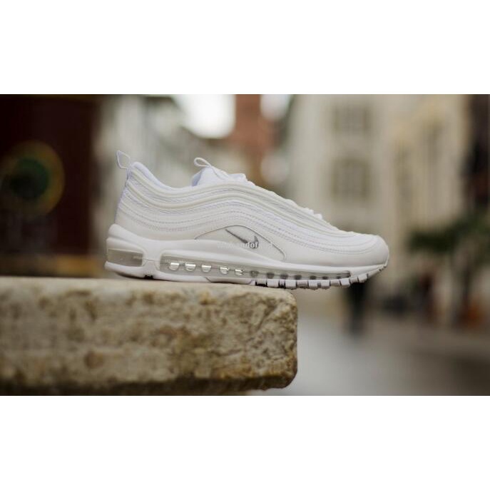 Nike Air Max 97 Todos Branco Elastic reflexivo Homens Mulheres Sapatos na moda 921733-100