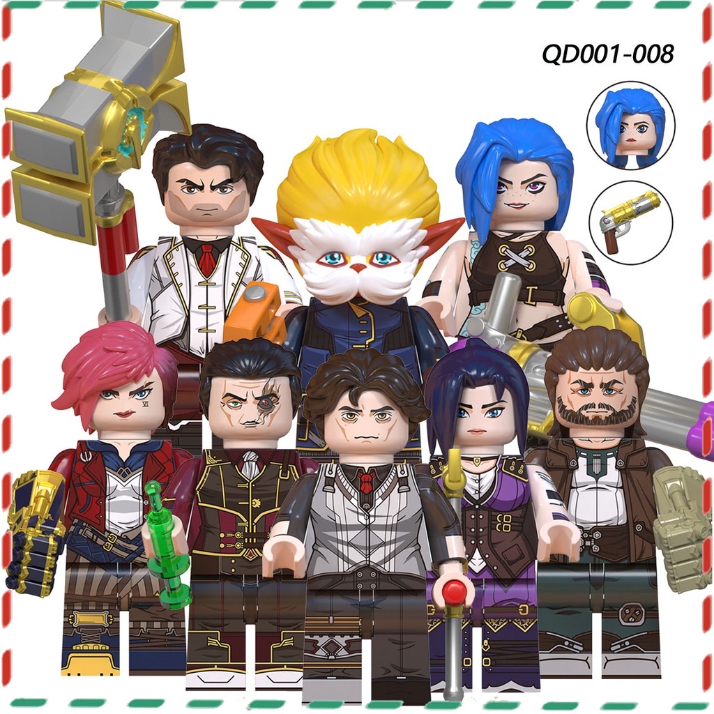 Jogo De Presentes Para Crianças Série LOL Building Block minifigures Modelo Boneca
