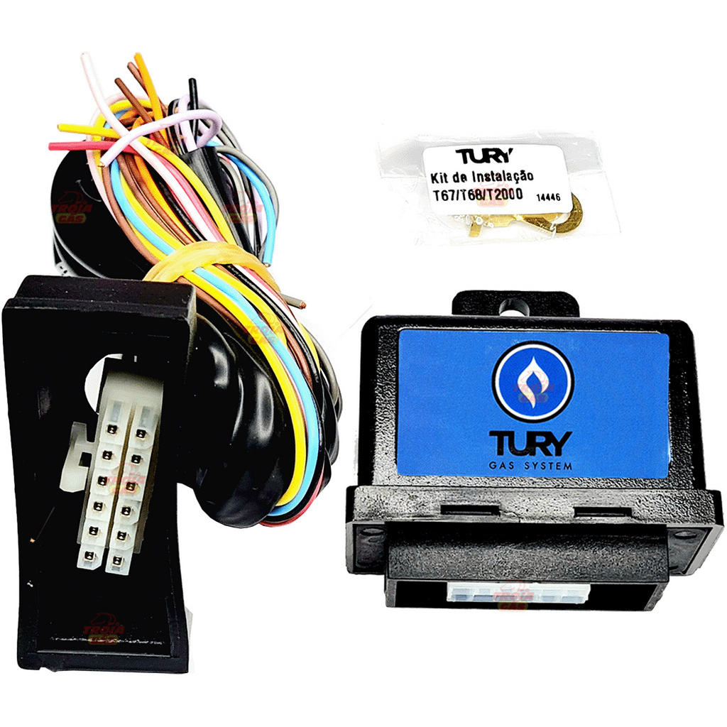 Simulador de Sonda Lambda Flex Dupla GNV TURY GAS T68 para 1 ou 2 ...