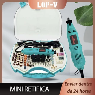 Mini Retifica Profissional 210pçs 500w Nakasaki Com Maleta + Extensor Multifunções Lixadeira
